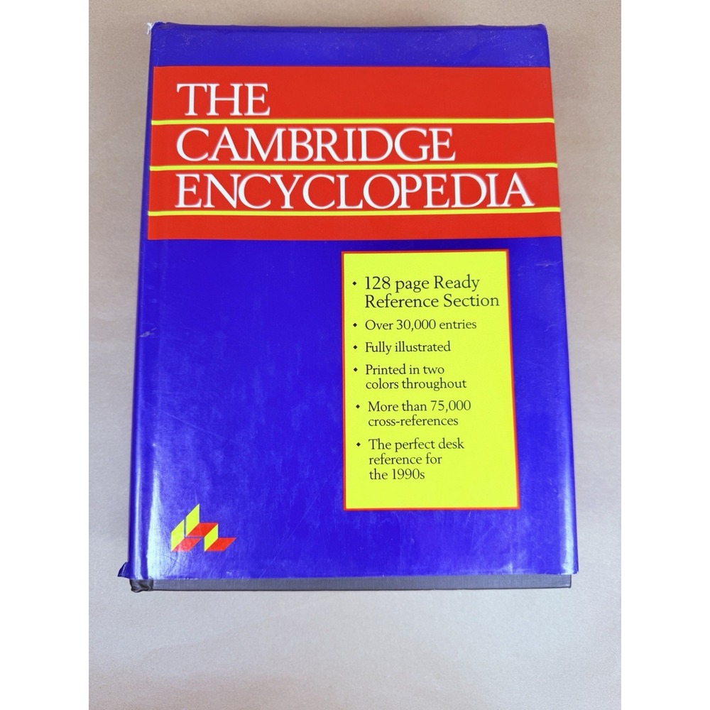 The Cambridge Encyclopedia David Crystal 1990 Hardcover 1st Edition Reference